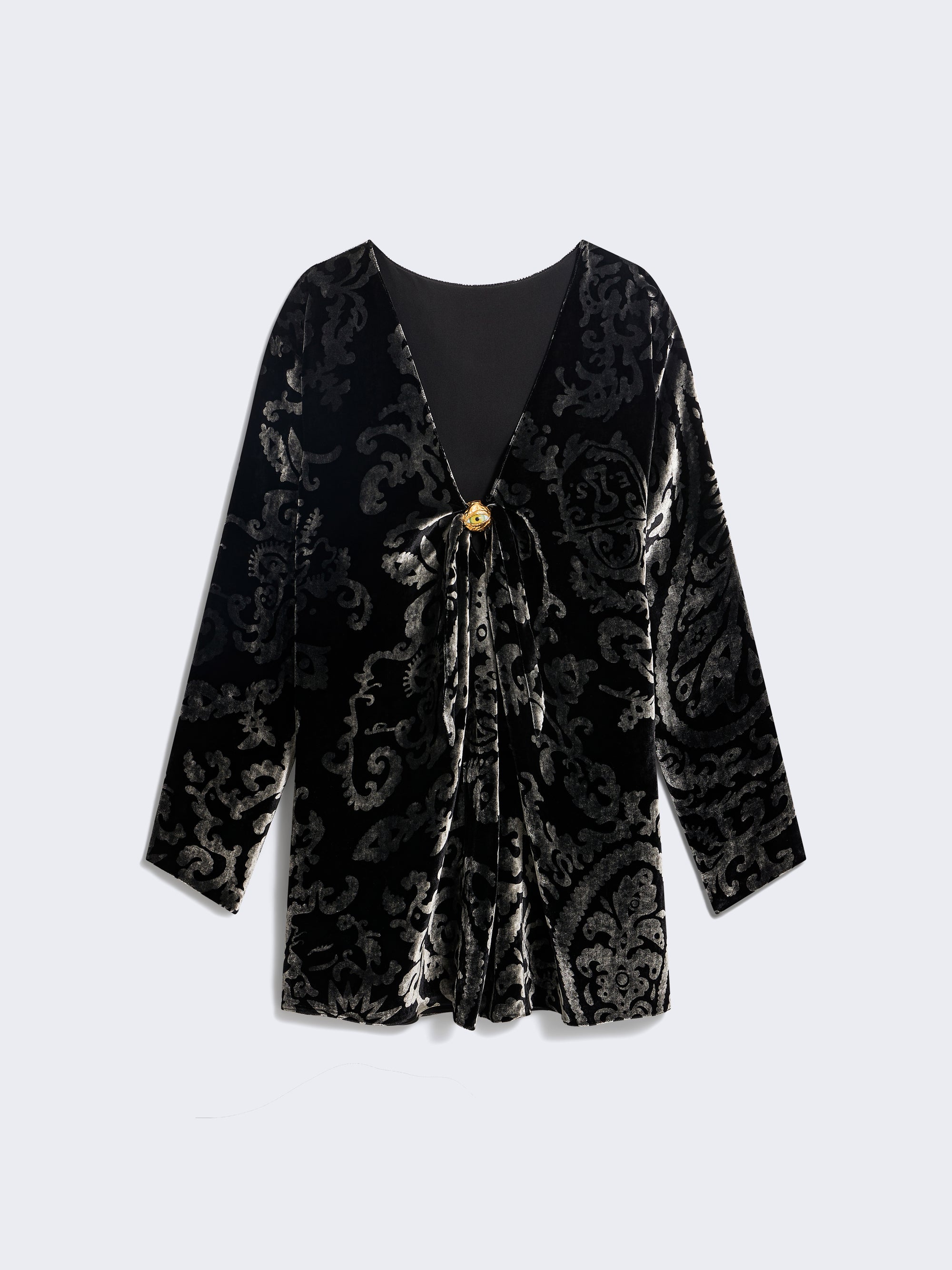 PAISLEY-PATTERN SHORT DRESS PAISLEY-PATTERN SHORT DRESS