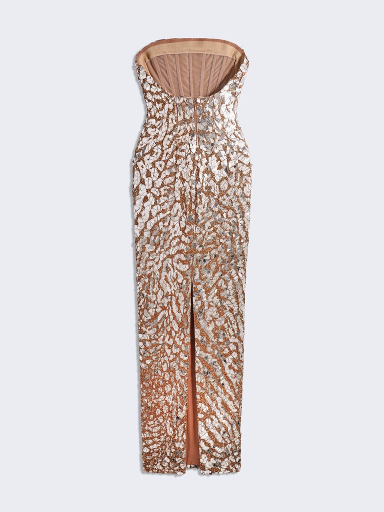 ROBE BUSTIER BRODÉE