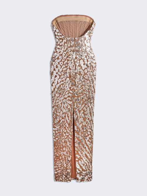 ROBE BUSTIER BRODÉE