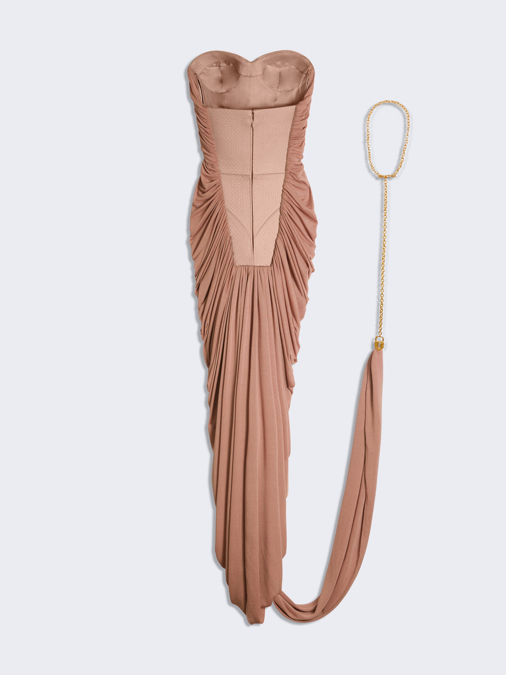 STRAPLESS BIJOUX CHAIN DRESS