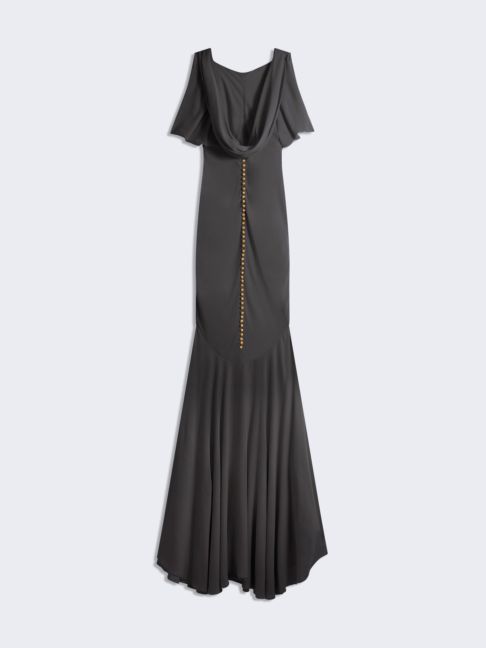 COWL BACKLESS DRESS