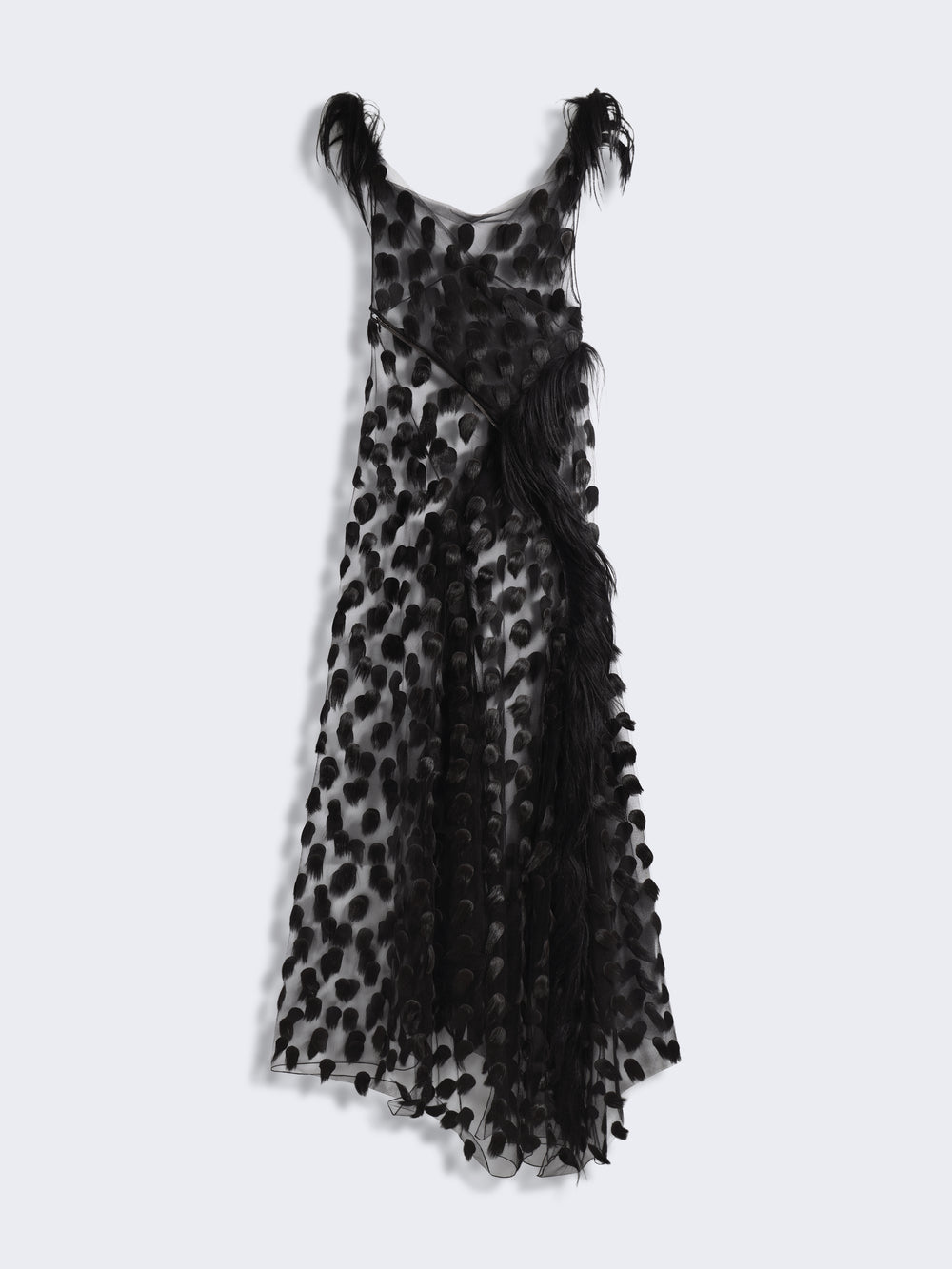 ROBE ASYMÉTRIQUE À POIS