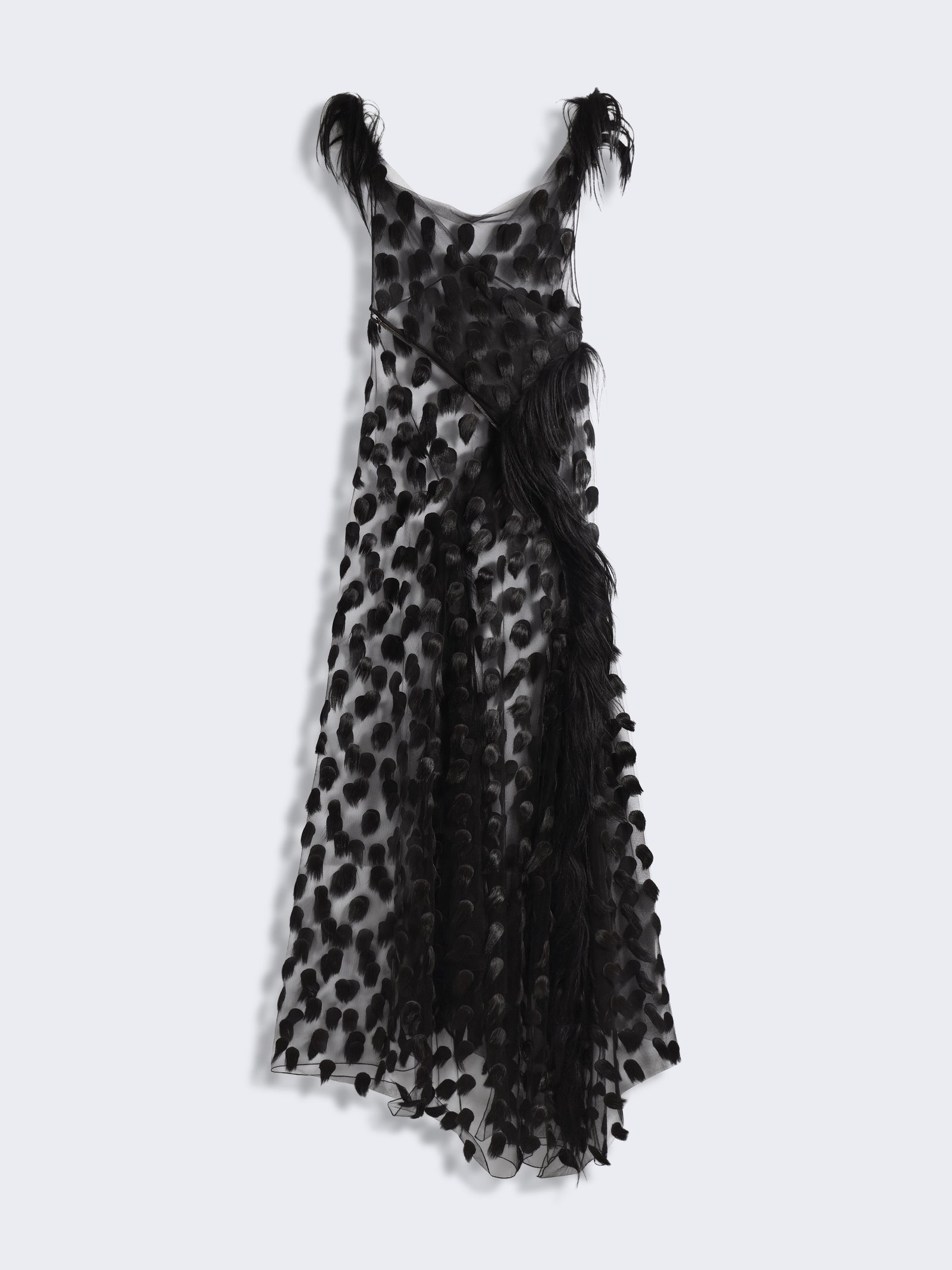ROBE ASYMÉTRIQUE À POIS