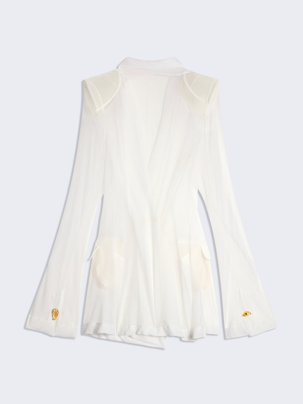VESTE CROISÉE TRANSPARENTE