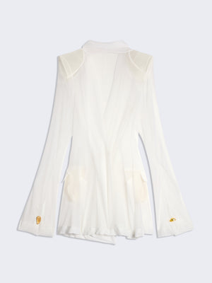 VESTE CROISÉE TRANSPARENTE