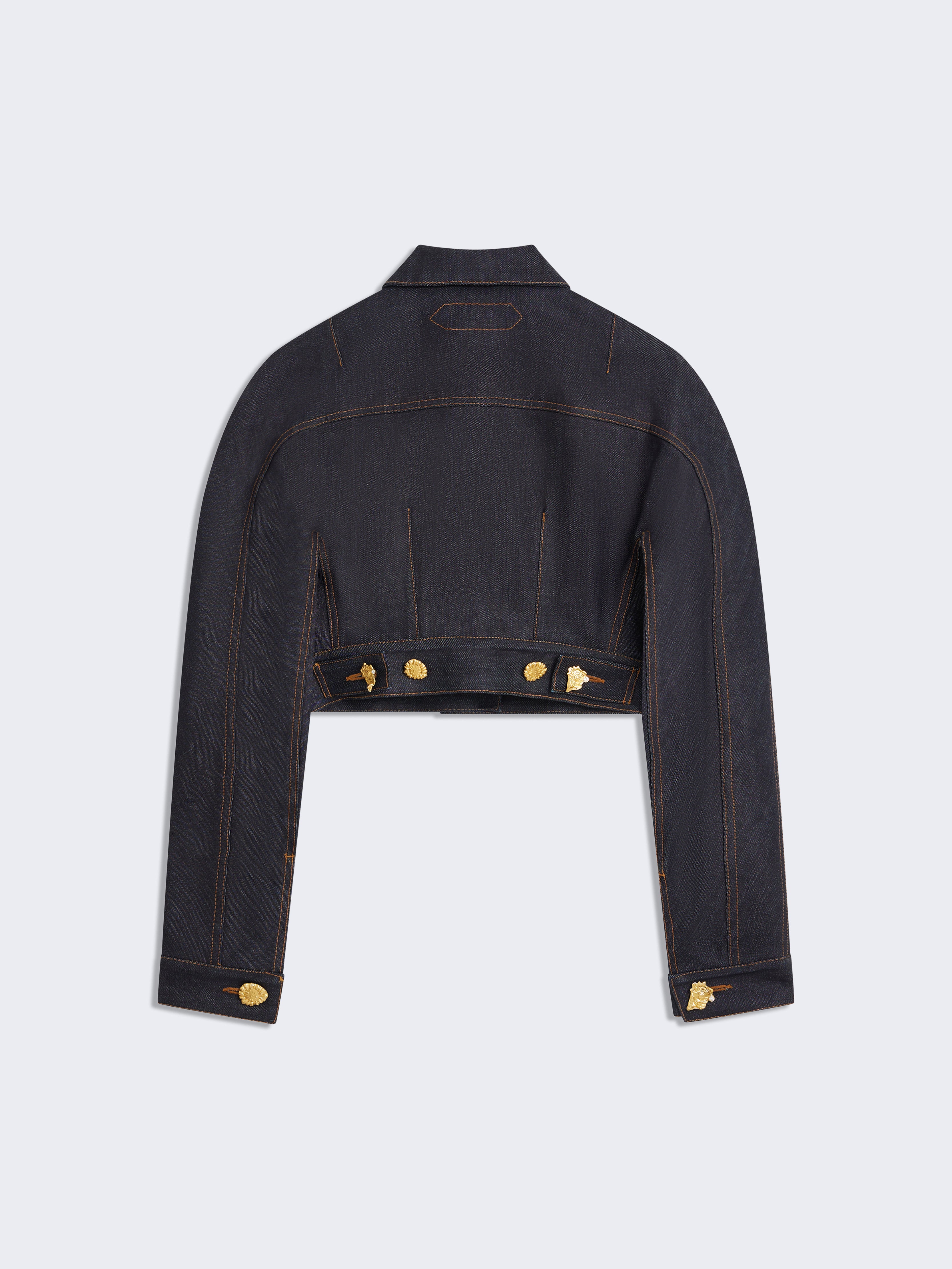 SHORT JACKET WITH ROUNDED SLEEVES