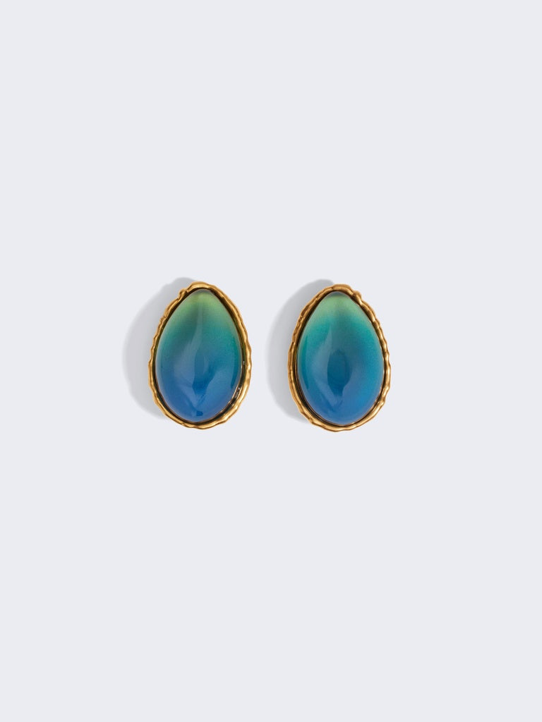 CABOCHON EARRINGS 