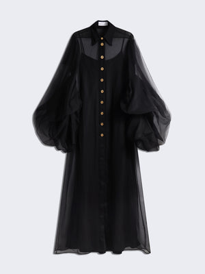 HONEYCOMB SHIRT DRESS