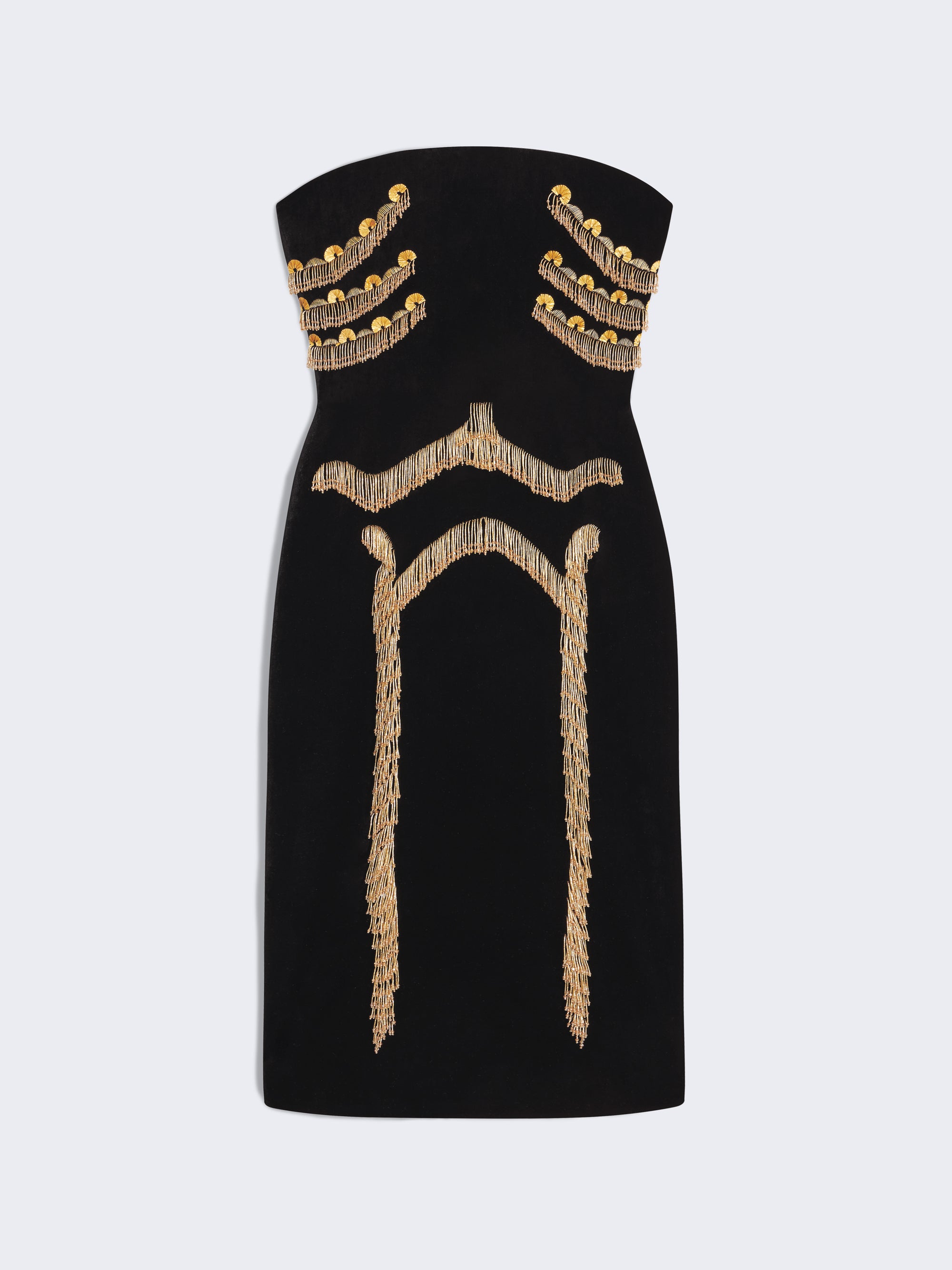 SKELETON BUSTIER DRESS