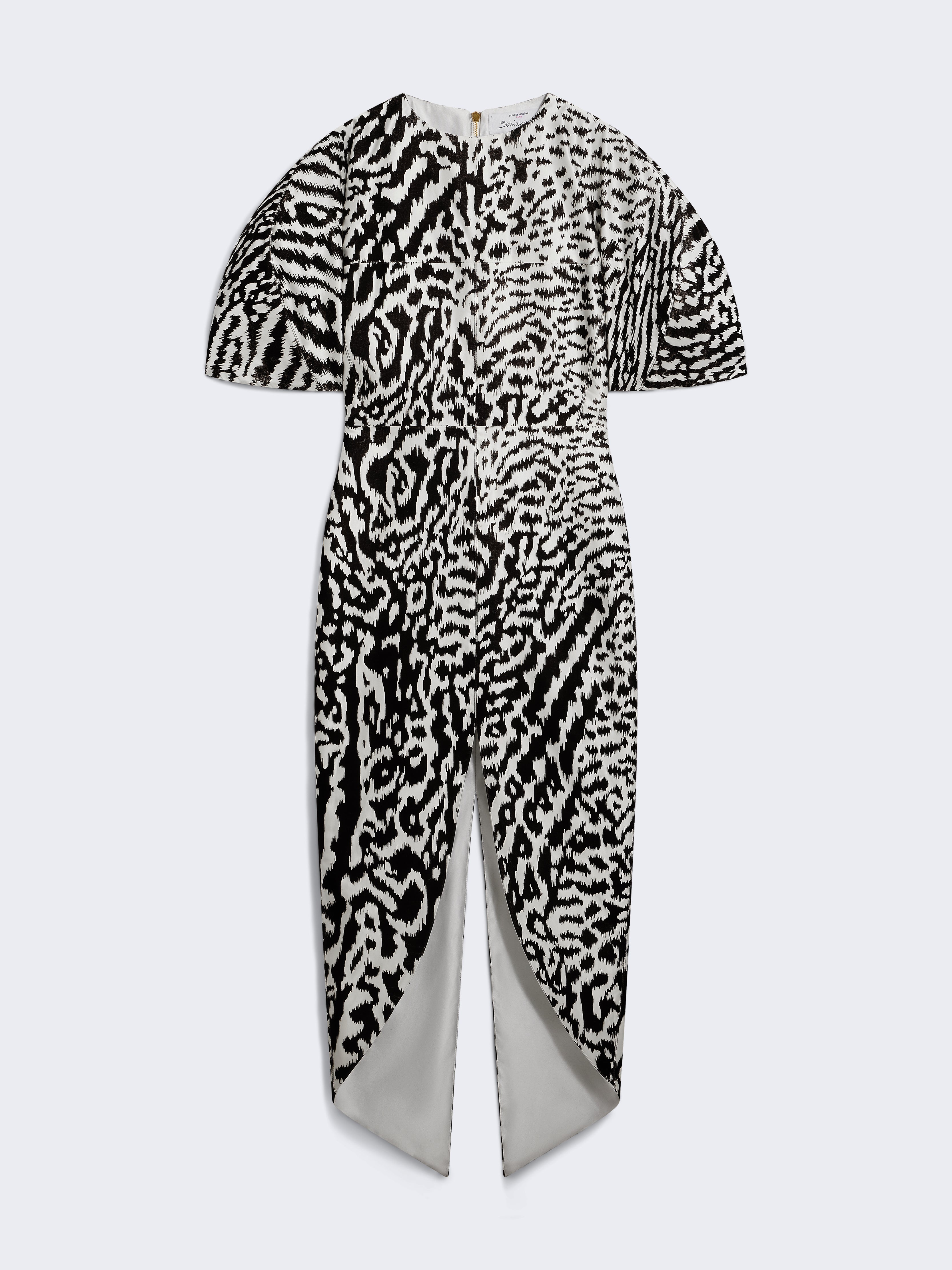 Animal Print Midi Dress by Schiaparelli | Schiaparelli Dresses | Coveti