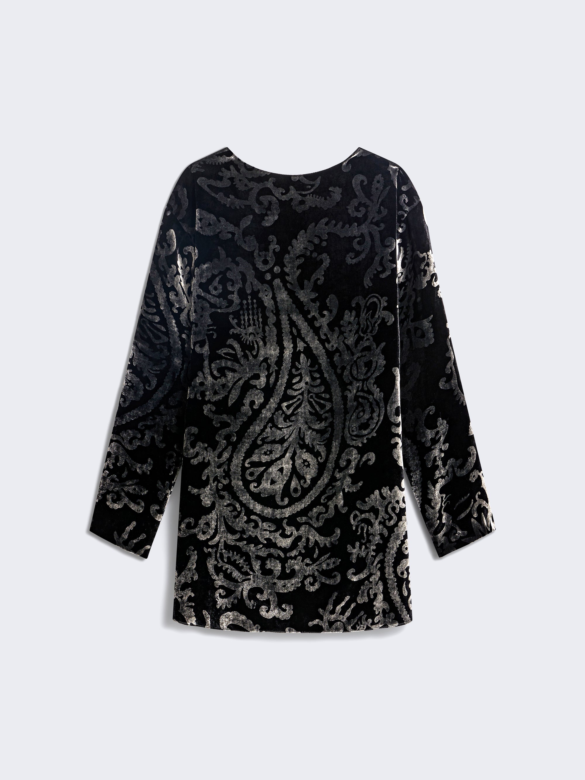 PAISLEY-PATTERN SHORT DRESS