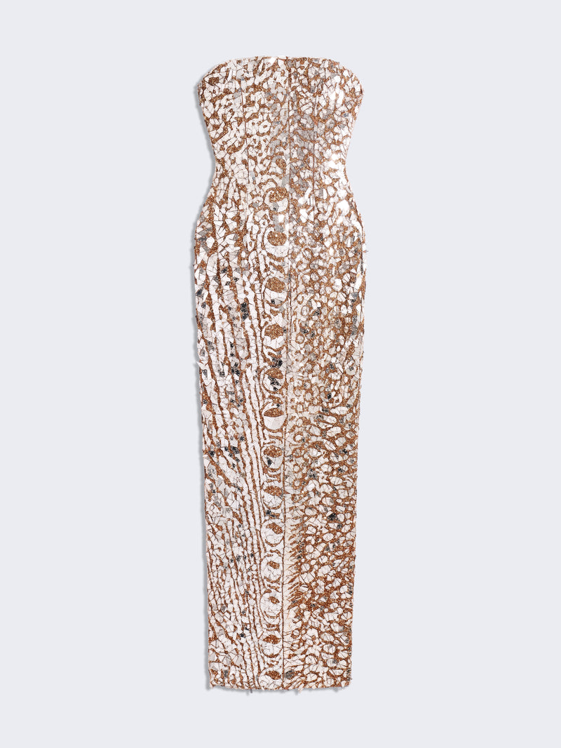 ROBE BUSTIER BRODÉE