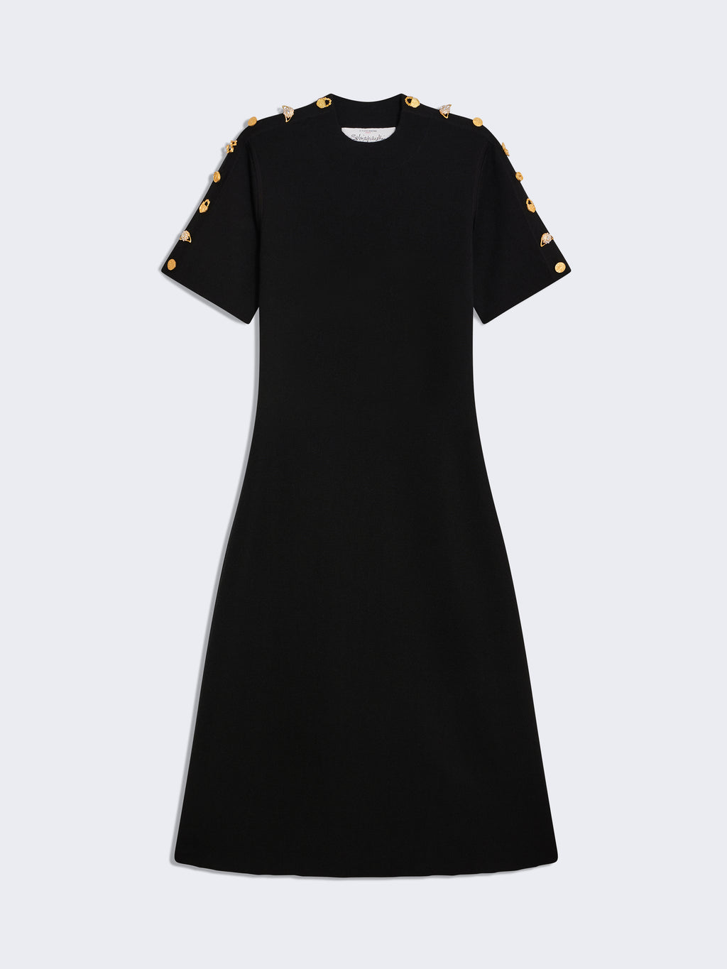 KNITTED BIJOUX BUTTONS DRESS KNITTED BIJOUX BUTTONS DRESS