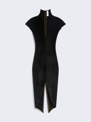 ROBE EN MAILLE EFFET VELOURS
