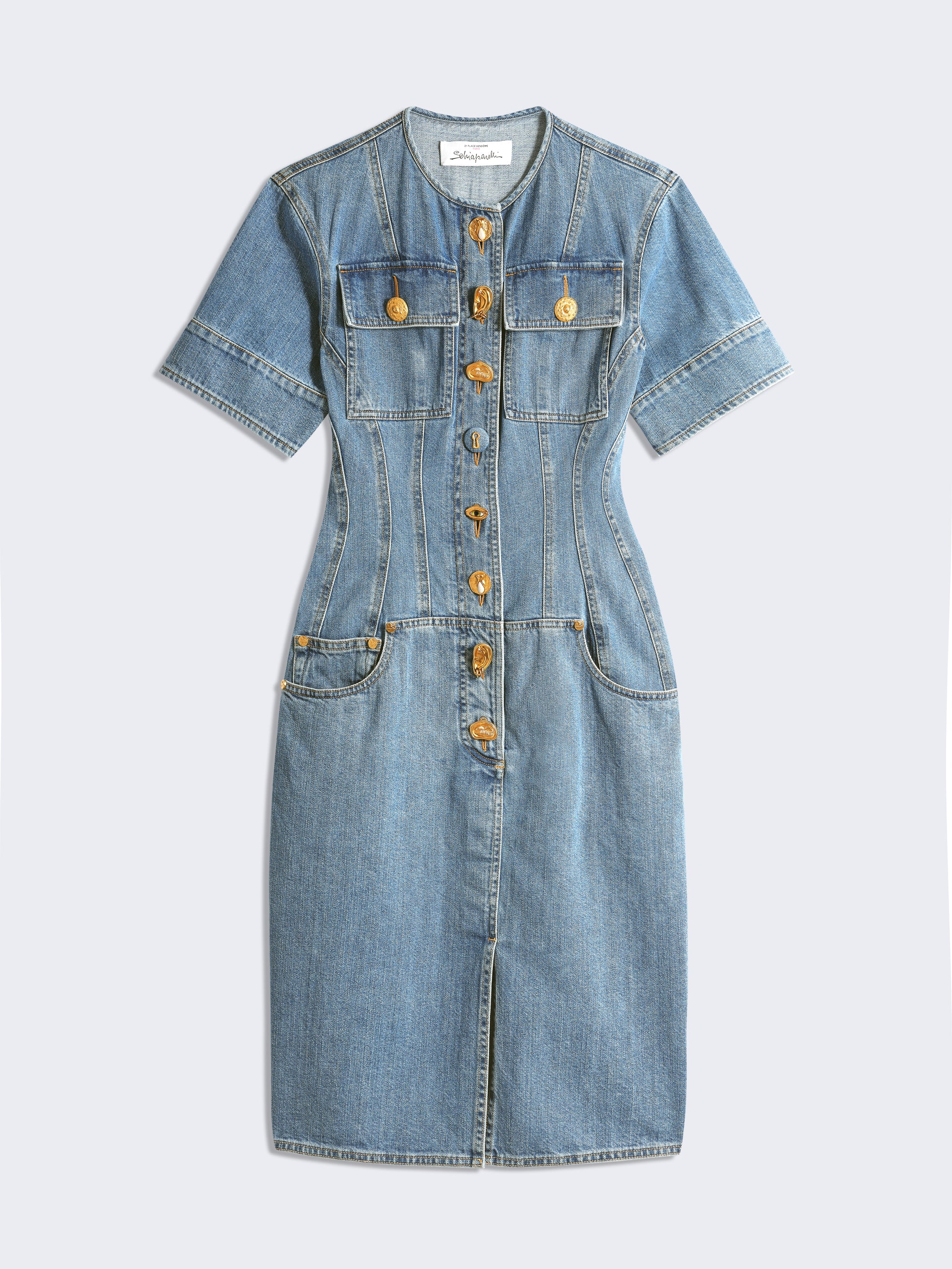 DENIM CORSET DRESS