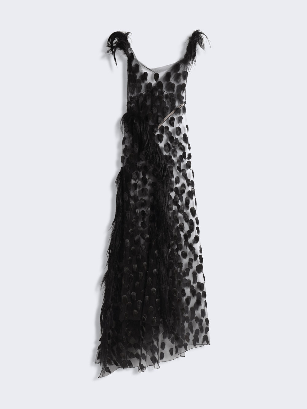 ROBE ASYMÉTRIQUE À POIS