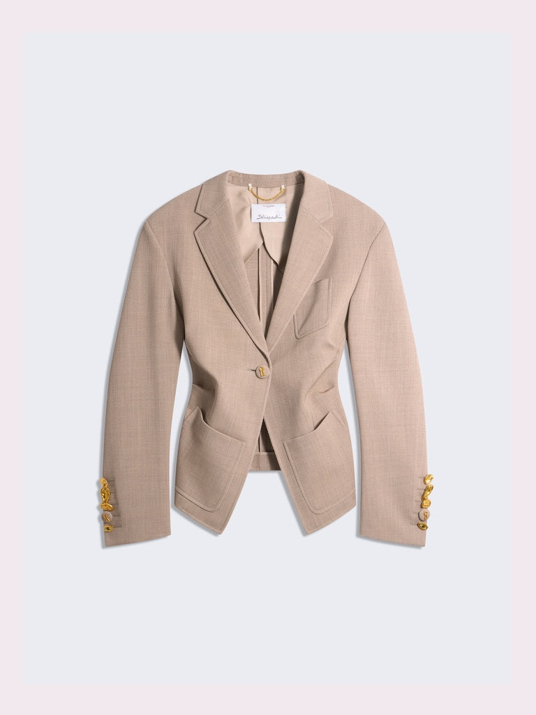 VESTE TAILLEUR FRONCÉ