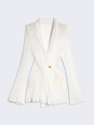VESTE CROISÉE TRANSPARENTE