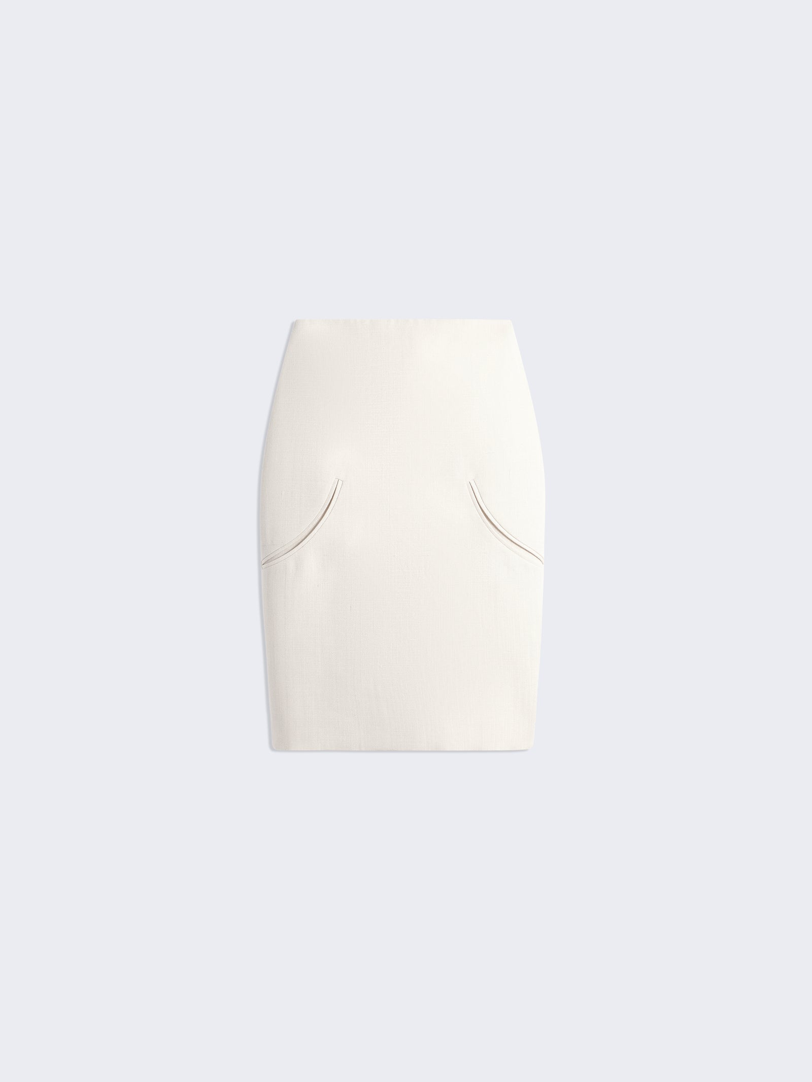 JUPE CRAYON À POCHES ARRONDIES