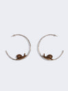 SNAIL HOOP EARRINGS