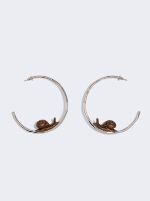 SNAIL HOOP EARRINGS