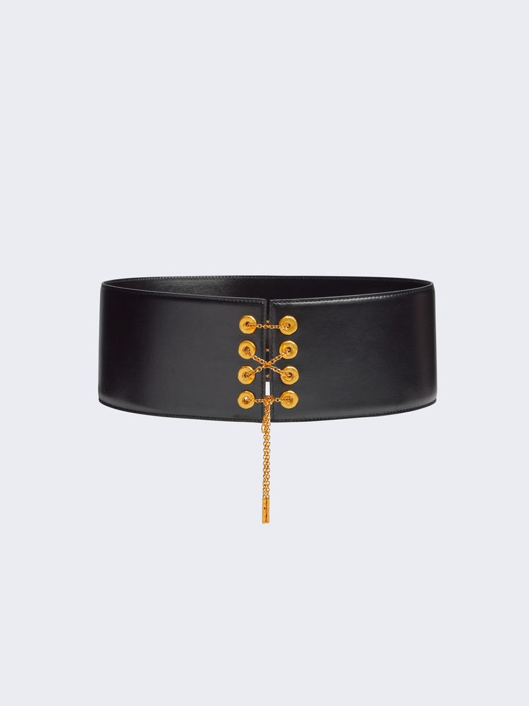 black and gold corset belt