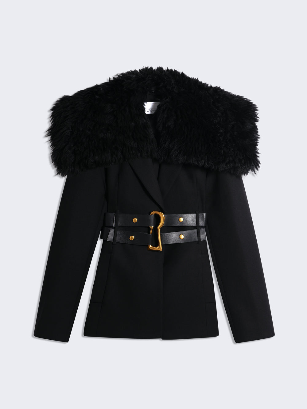 VESTE DE TAILLEUR BI-MATIÈRE