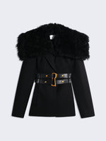 VESTE DE TAILLEUR BI-MATIÈRE