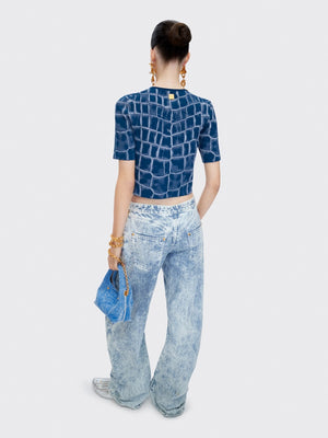 CARDIGAN JACQUARD CROCODILE