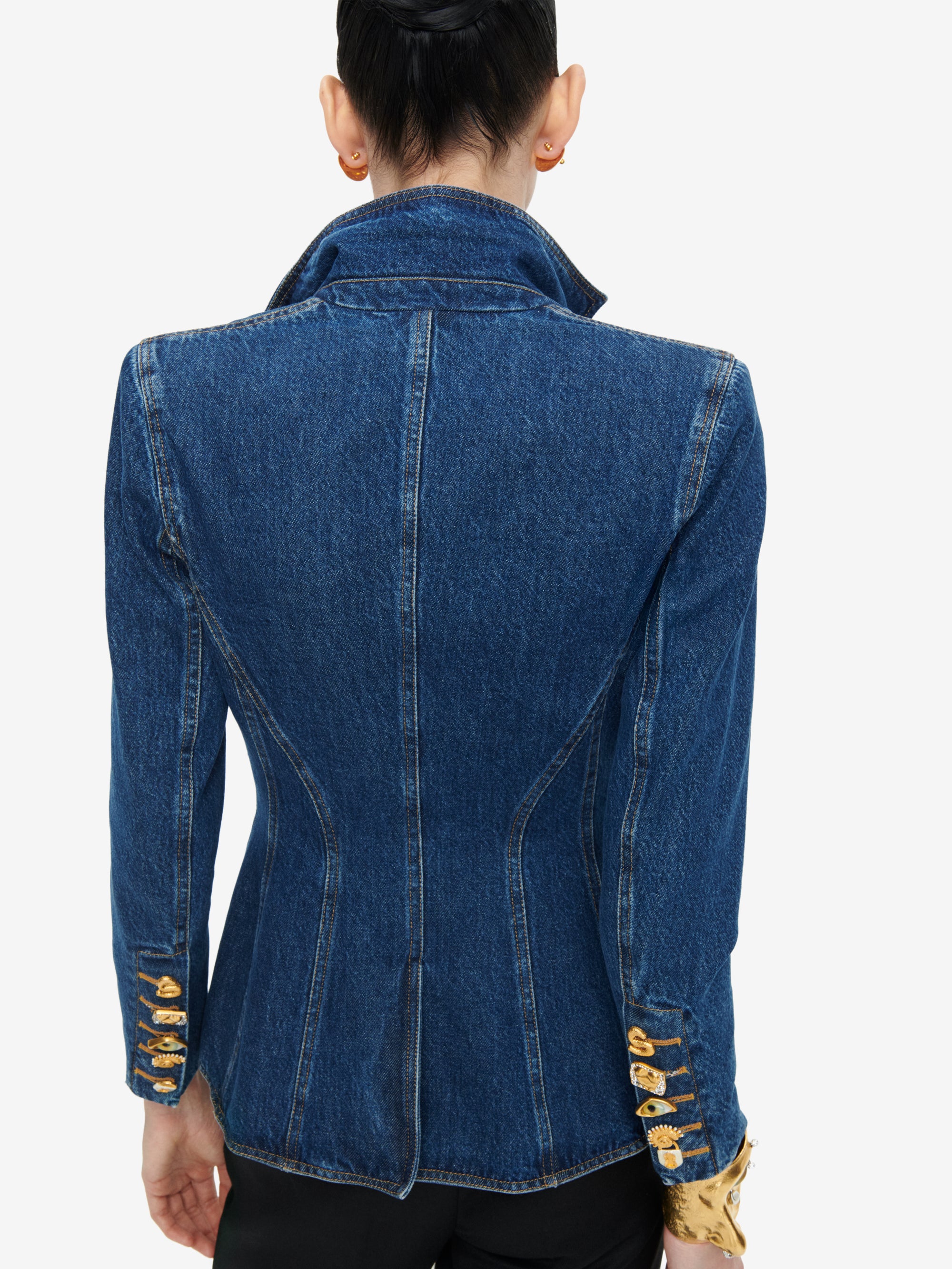 DENIM BASQUE JACKET