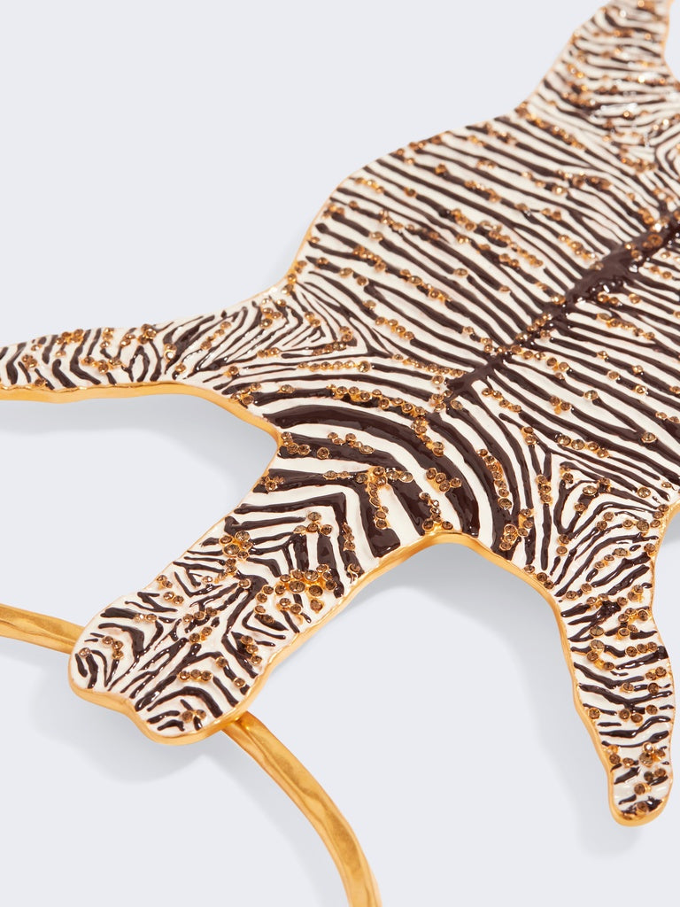 Zebra Bangle Necklace