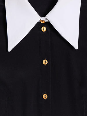 CONTRASTED COLLAR SHIRT 
