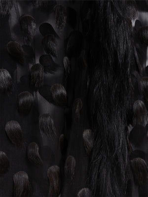 ROBE ASYMÉTRIQUE À POIS