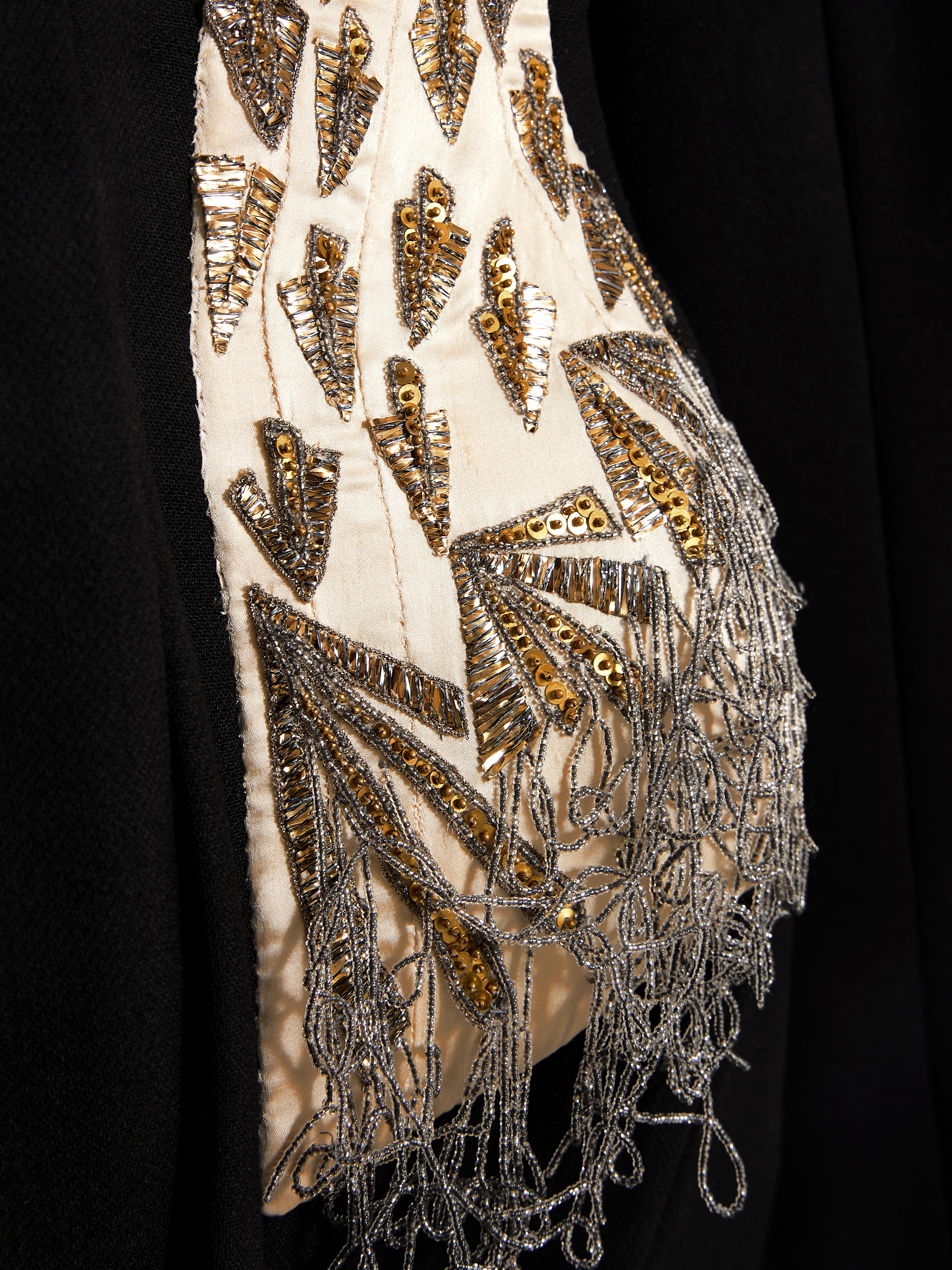 BROAD SHOULDERS CORSET EMBROIDERED JACKET