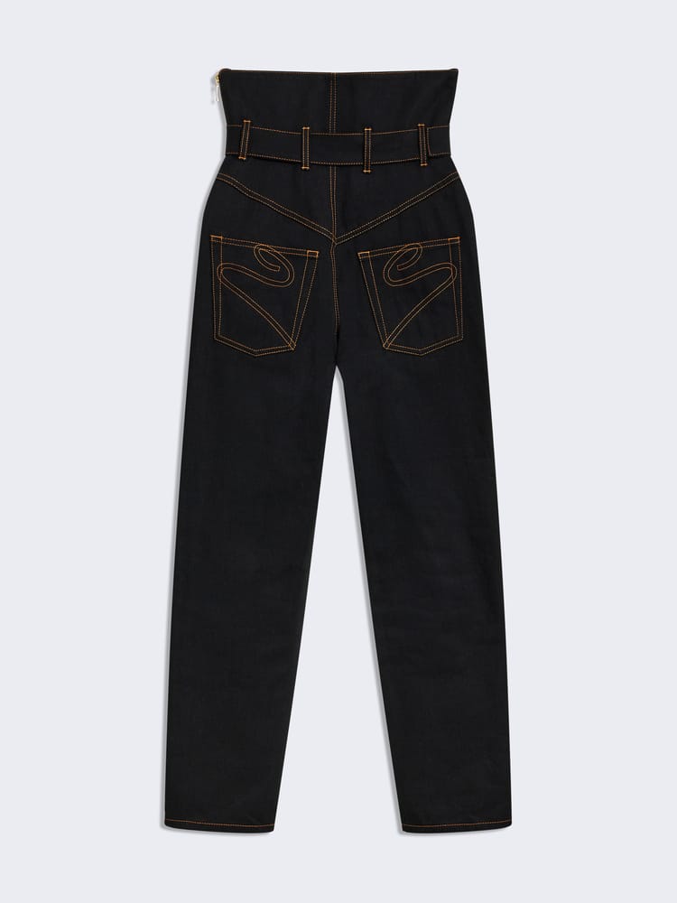 Fitted Denim Pants - E-SHOP - Ready-to-Wear | Maison Schiaparelli