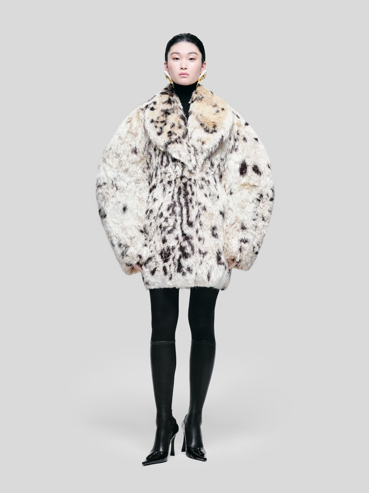Short Leopard Faux-Fur Coat - E-SHOP - Ready-to-Wear | Maison 