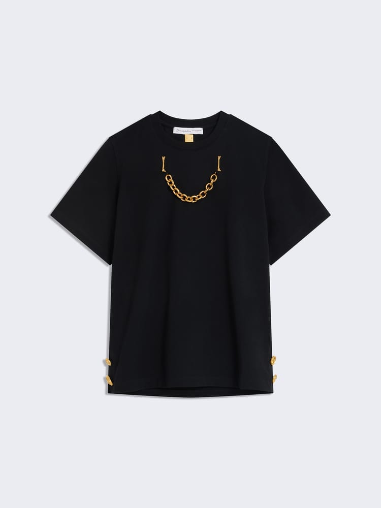 Moschino T-shirt - Black w. Gold » Always Cheap Shipping