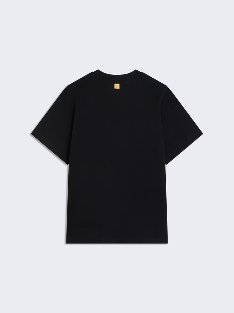 Black sales plain tshirt