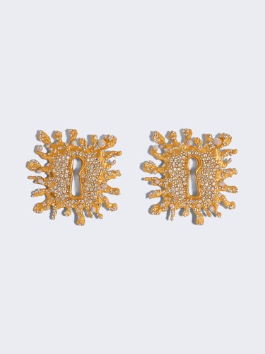 BOUCLE D'OREILLES TROU DE SERRURE BIJOU