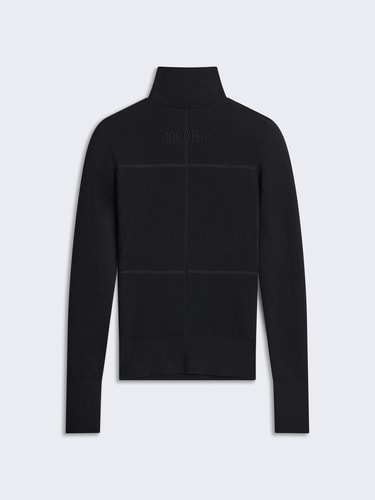 TURTLENECK TOPSTITCHING JUMPER